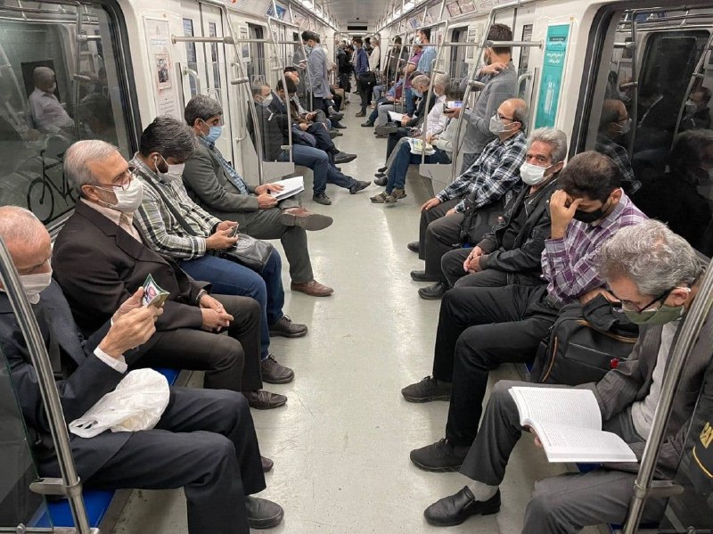 تصویری جالب از متروی تهران