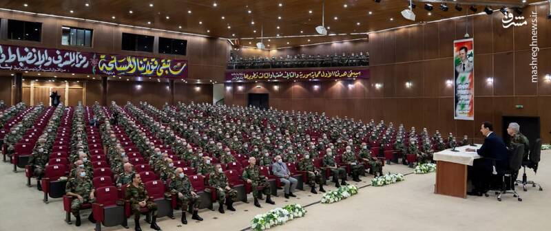 بازدید بشار اسد از دانشکده نظامی دمشق