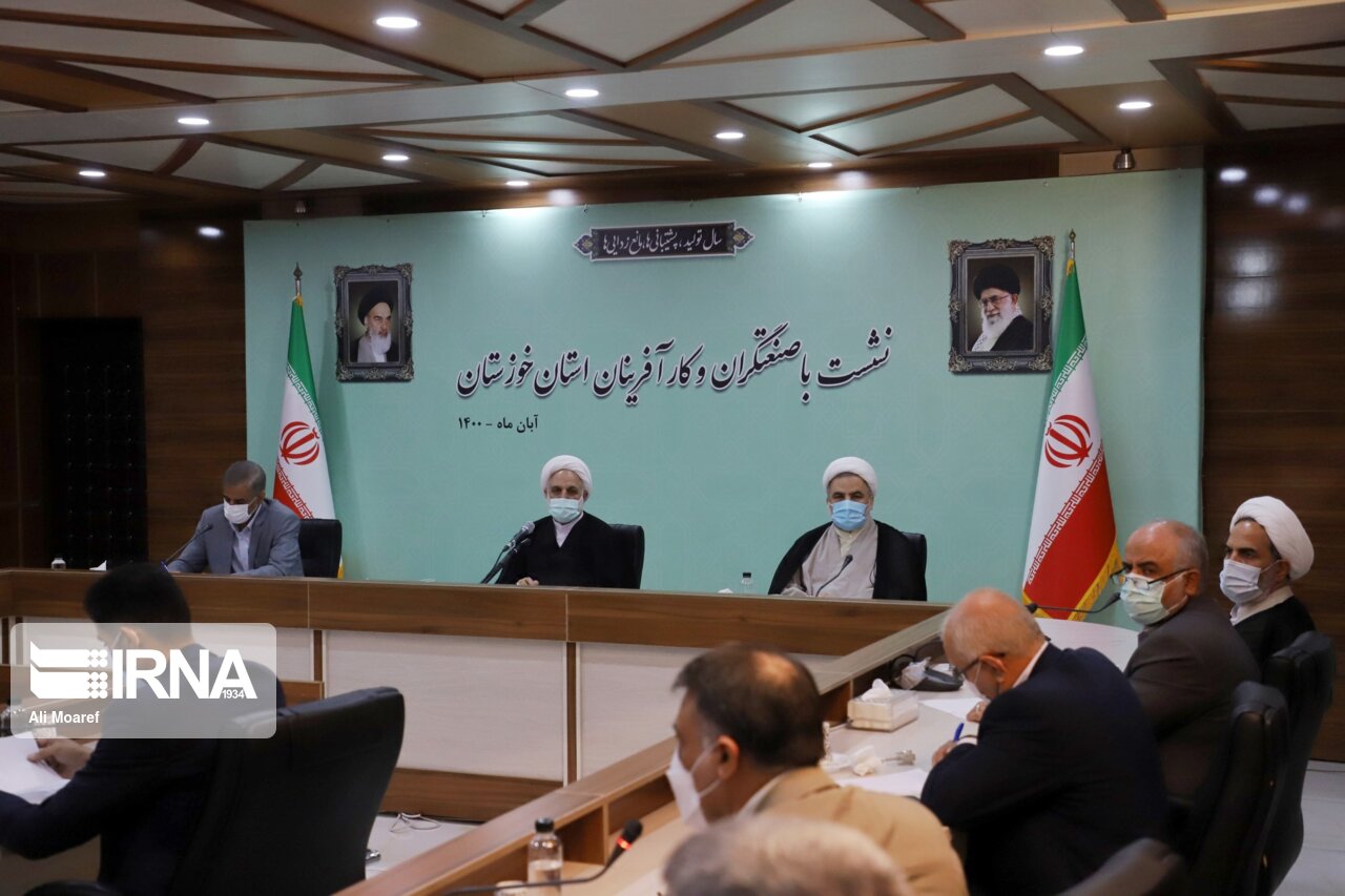دیدار صنعتگران خوزستان با رئیس قوه قضاییه