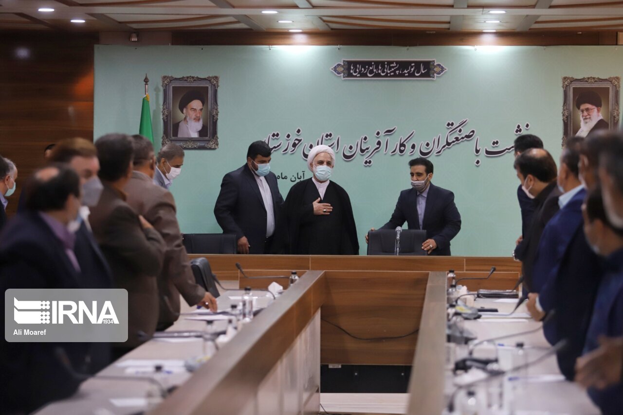 دیدار صنعتگران خوزستان با رئیس قوه قضاییه