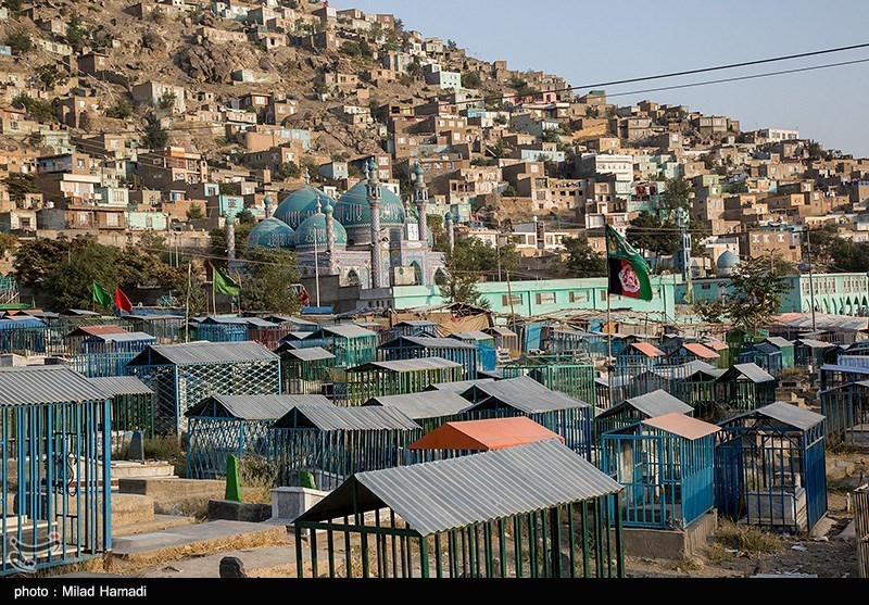 زیبایی افغانستان؛ زیارت سخی در دامنه ی کوه آسمایی