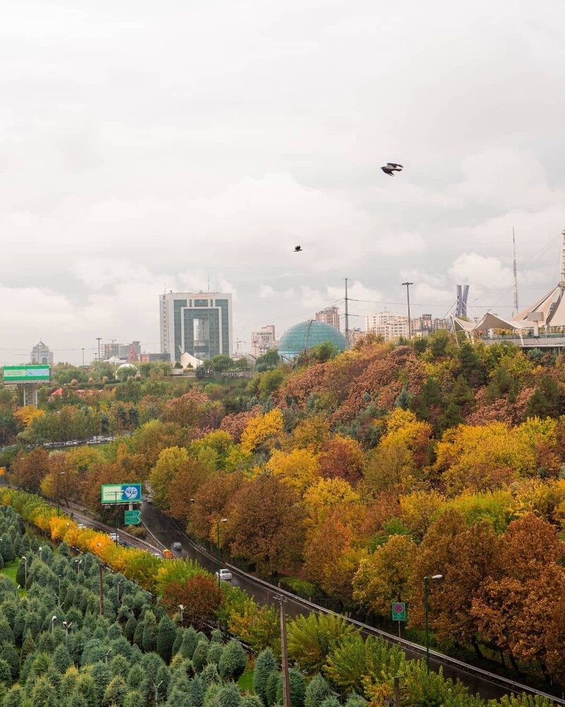 مناظری زیبا از تهران پاییزی