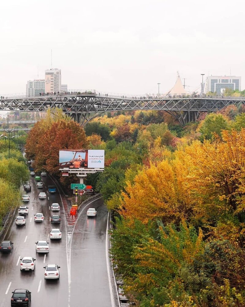 مناظری زیبا از تهران پاییزی