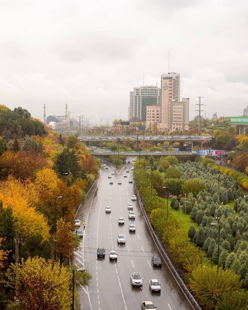 مناظری زیبا از تهران پاییزی