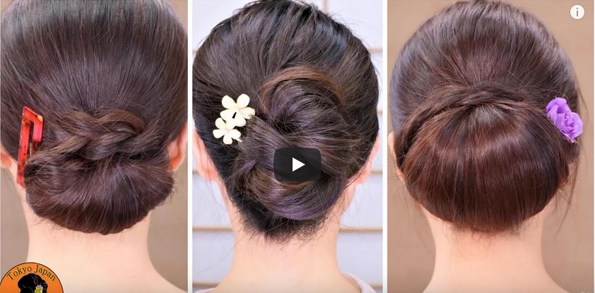 آموزش شنیون موهای بلند به مدل های پرطرفدار