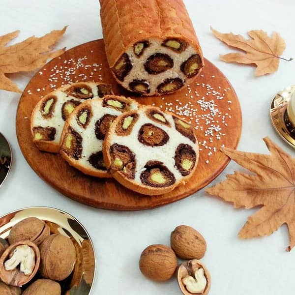 نان صبحانه پلنگی خوشمزه به روش کافی شاپی