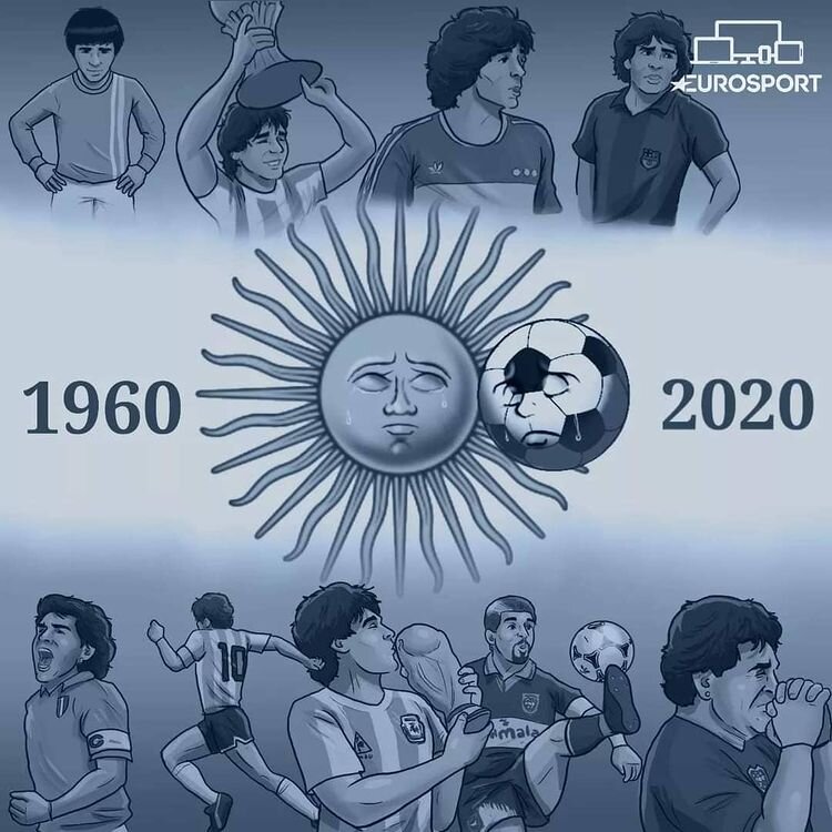 کاریکاتور/ روزی که خورشید فوتبال جهان غروب کرد!