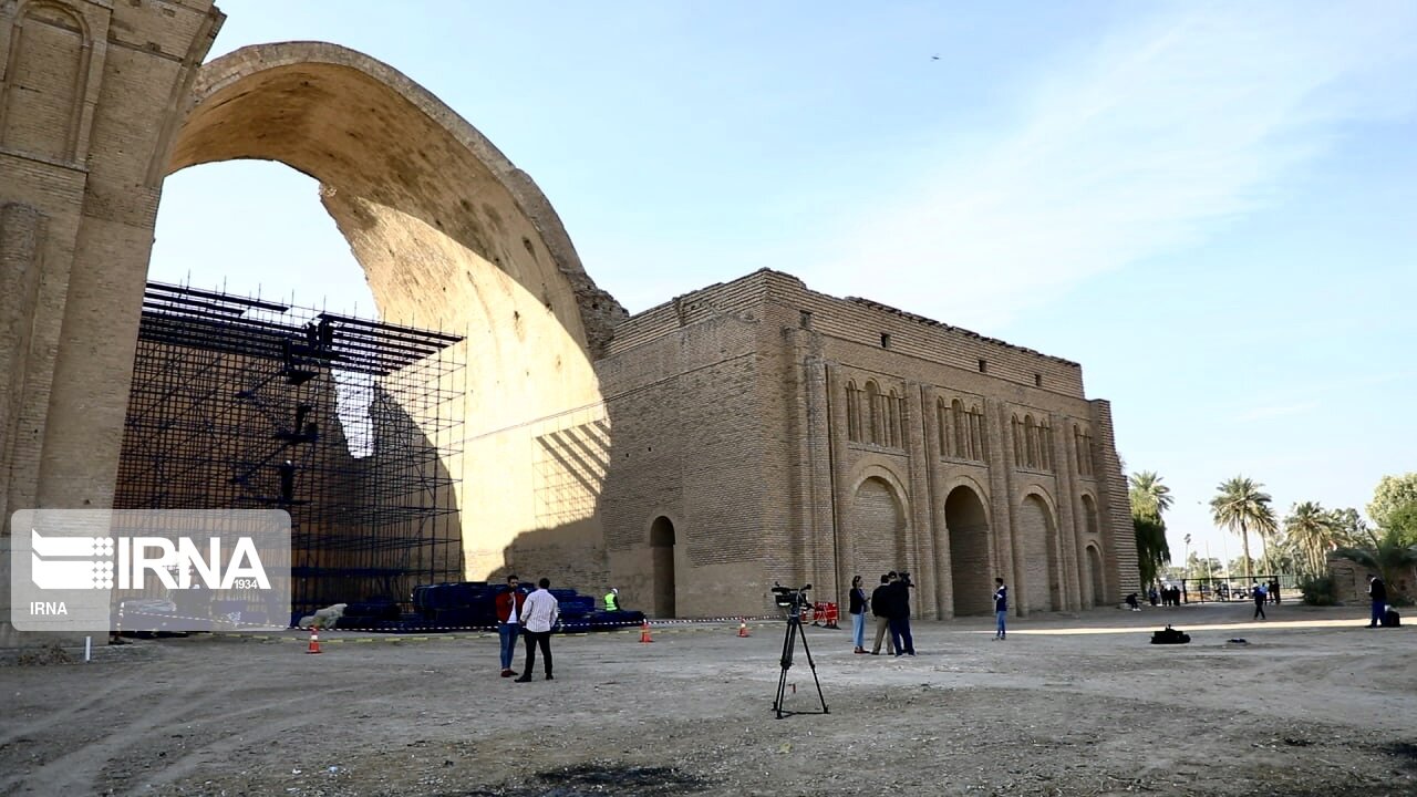عکس/ مرمت طاق کسری در مدائن