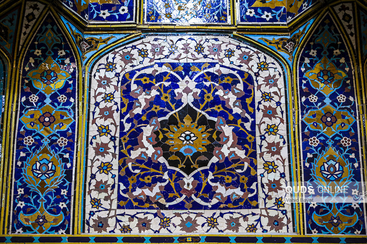 شکوه معماری رواق الله وردی خان در حرم مطهر رضوی