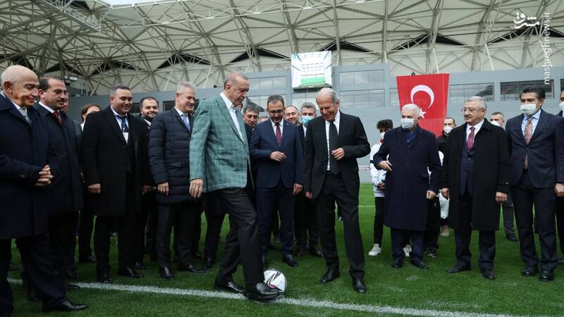 عکس/ پا به توپ شدن اردوغان 