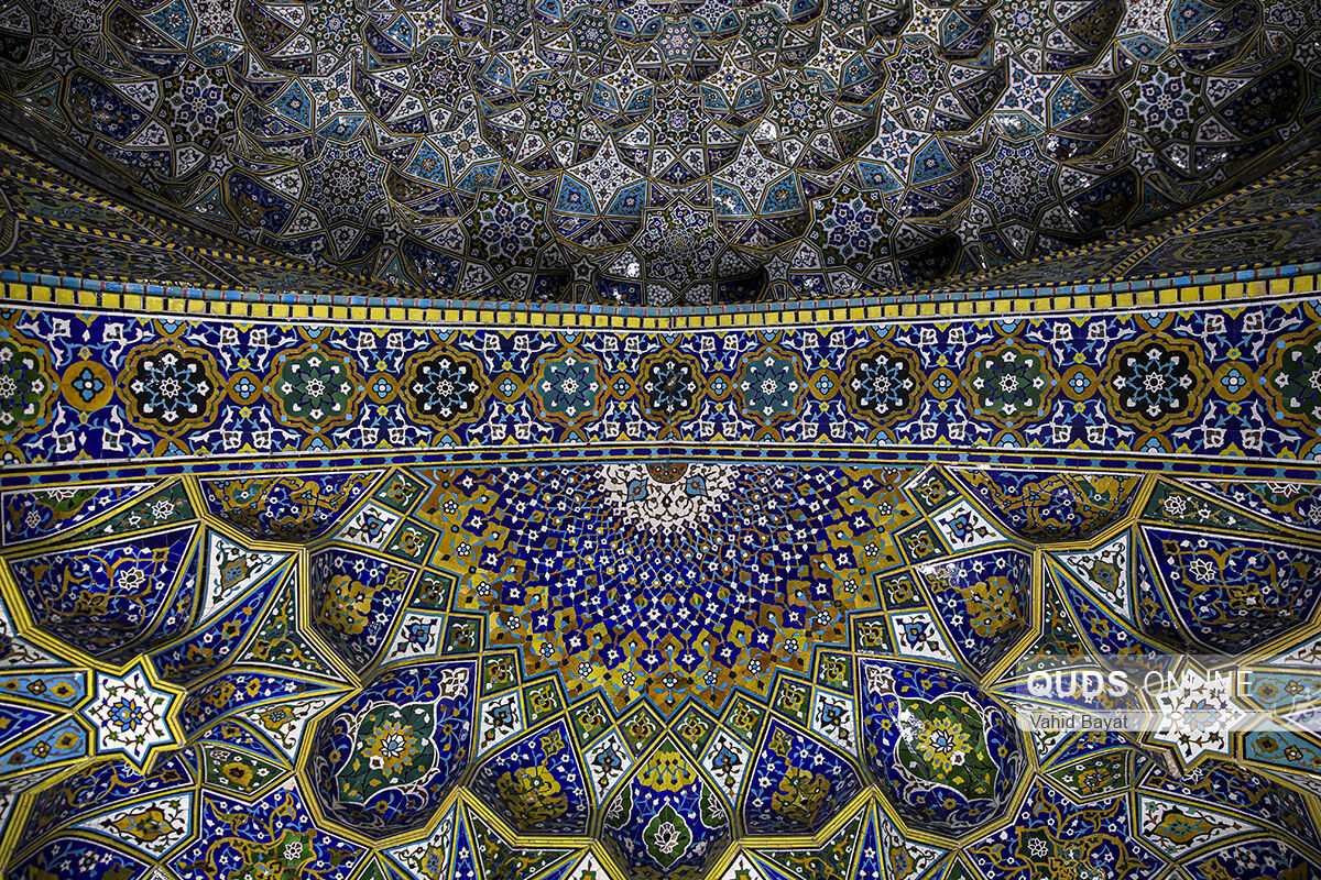 شکوه معماری رواق الله وردی خان در حرم مطهر رضوی
