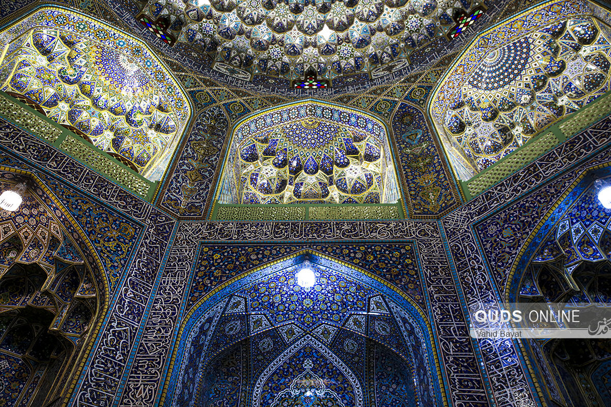 شکوه معماری رواق الله وردی خان در حرم مطهر رضوی
