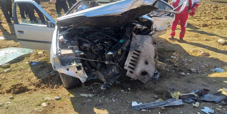 راننده خودروی «روآ» در آتش سوخت