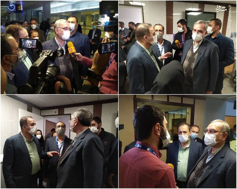 بازدید وزیر بهداشت از فرودگاه امام خمینی(ره)