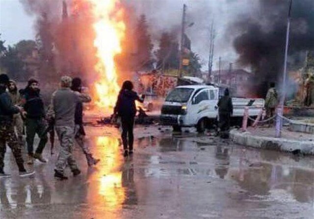 انفجار خودروی بمب‌گذاری‌شده در شمال سوریه