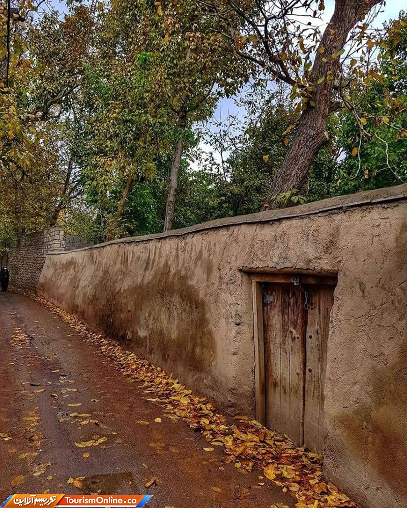 کوچه باغ های پاییزی روستای کن تهران