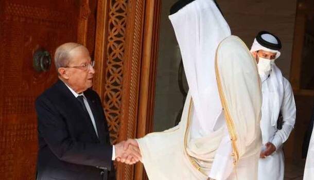 میشل عون در دیدار با امیر قطر: ایستادگی کشورهای عربی در کنار لبنان مهم است