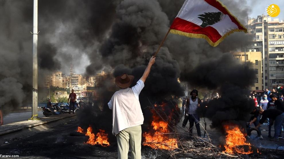 عکس/ آتش خشم لبنانی‌ها از قطعی برق