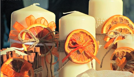 تزئین پاییزی شمع ایده ای جذاب برای سفره یلدا