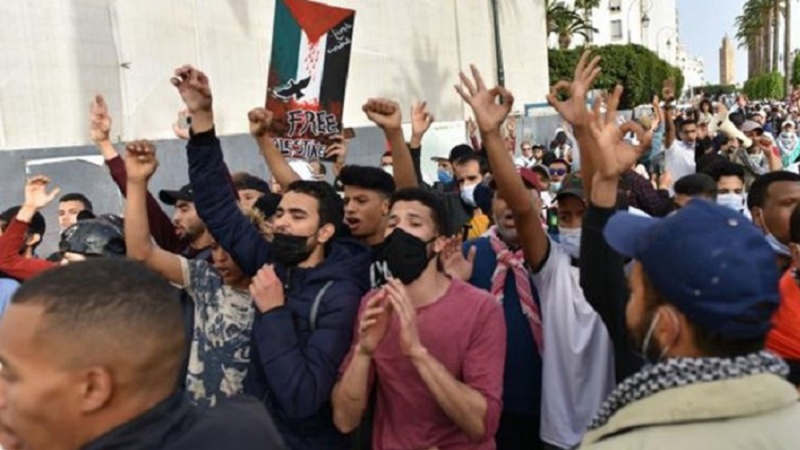 درگیری پلیس مراکش با معترضان به رابطه با اسرائیل