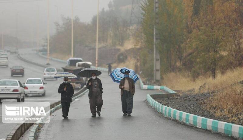 باد و باران کردستان را فرا می‌گیرد