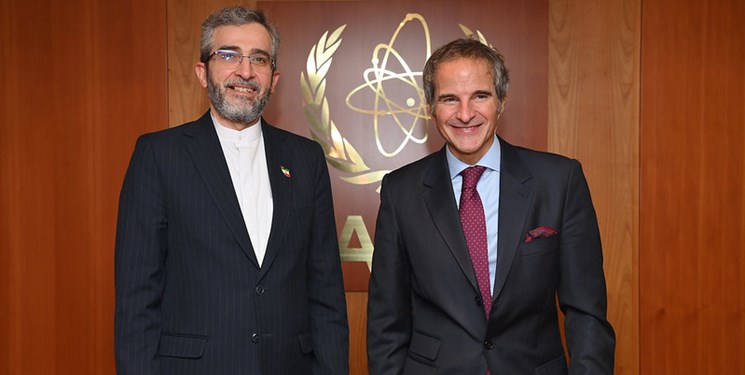عکس/ نخستین دیدار رئیس هیأت مذاکره کننده ایرانی با گروسی