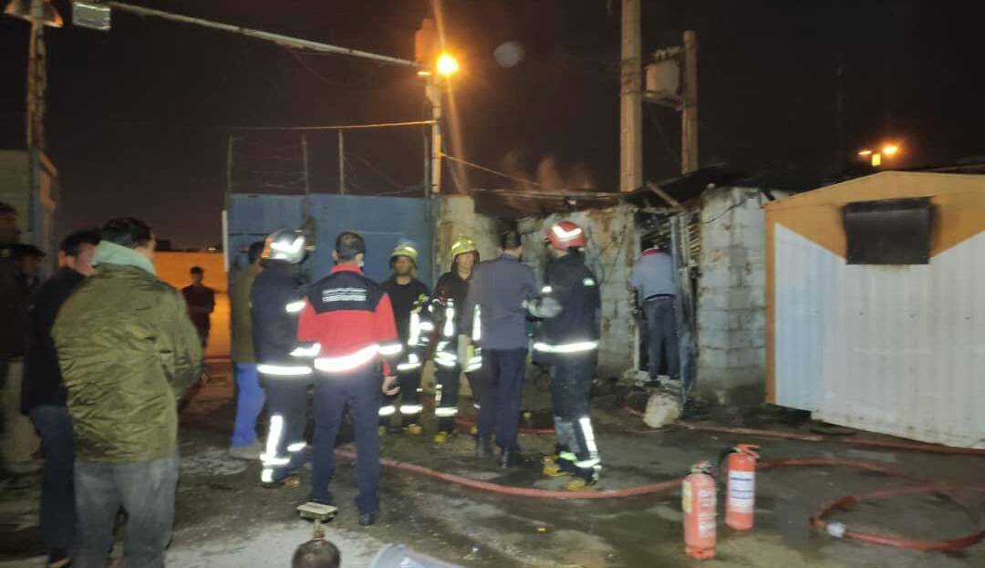 جلوگیری از فاجعه‌ای بزرگ در آتش سوزی کارگاه غیر مجاز گاز LPG
