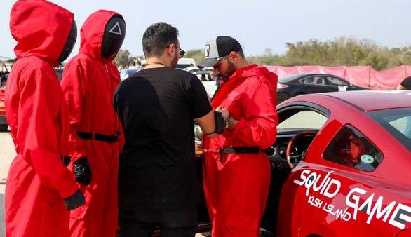 تب سریال اسکویید گیم به مسابقه اتومبیلرانی کیش رسید