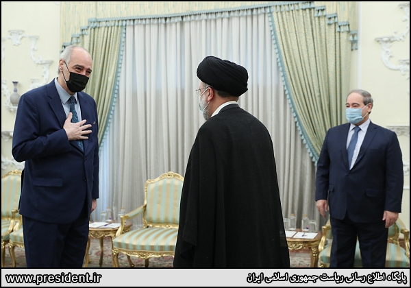 عکس/ دیدار وزیر خارجه سوریه با آیت‌الله رئیسی