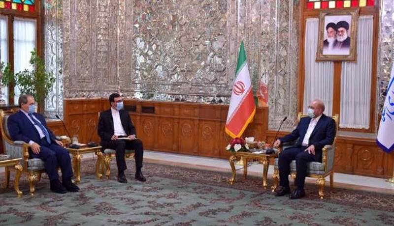 تاکید قالیباف در دیدار فیصل مقداد بر لزوم حمایت از بخش‌های خصوصی ایران و سوریه