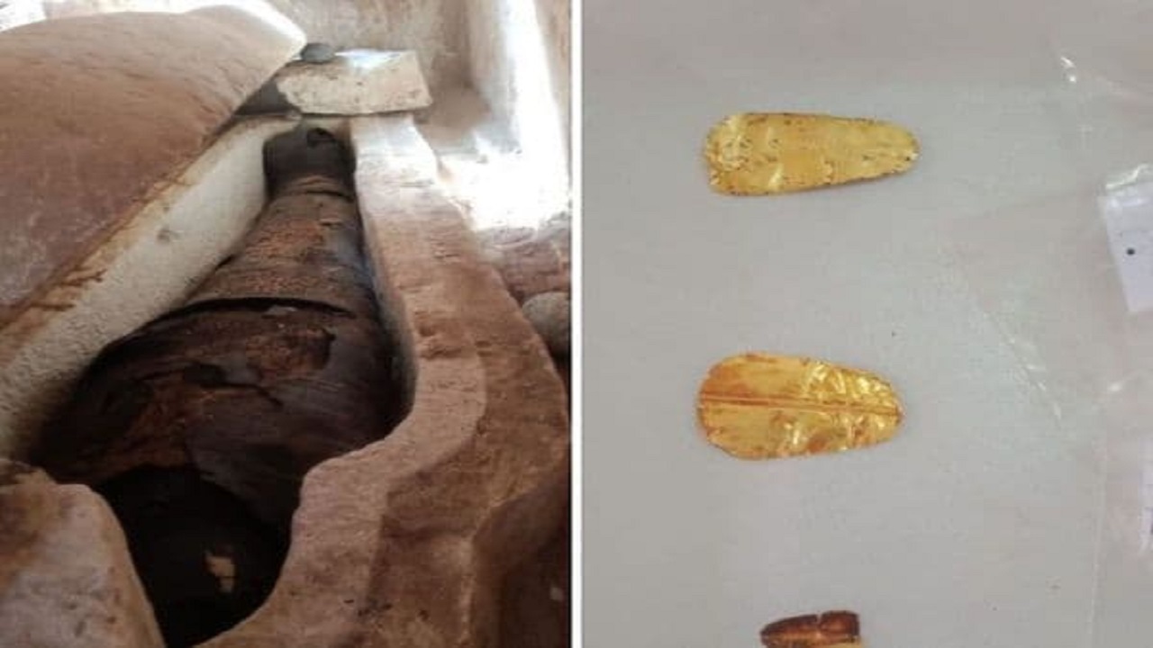 4گوشه دنیا/ بقایای انسانی ۲۵۰۰ ساله با زبان طلا در مصر کشف شد!