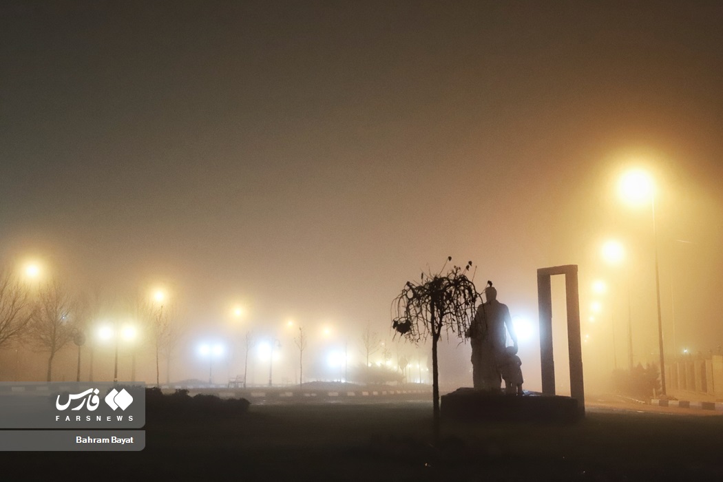 عکس/ زنجان غرق در مه غلیظ