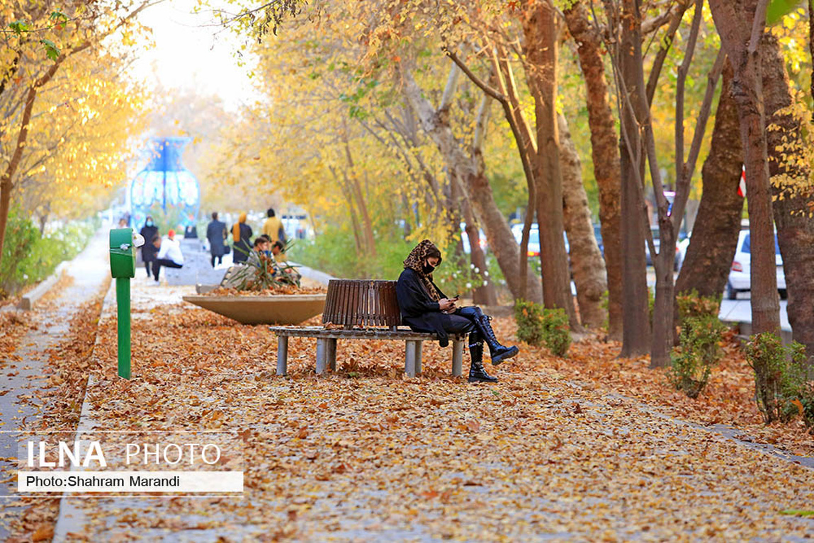 پاییز در چهار باغ اصفهان 