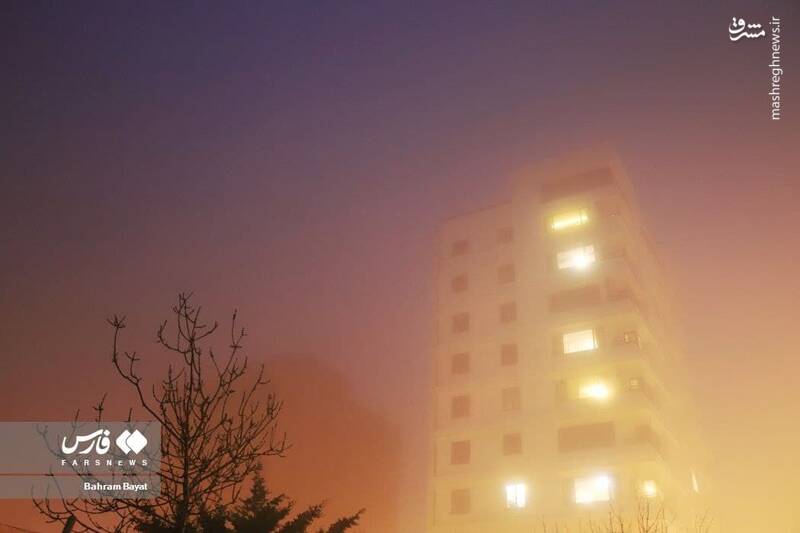 عکس/ وقتی زنجان غرق در مه می‌شود