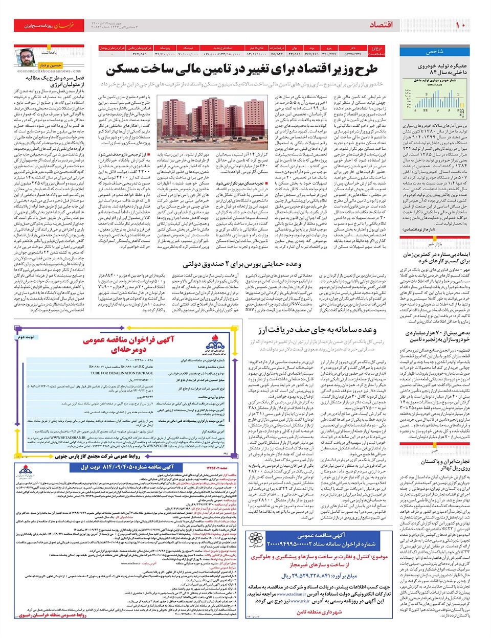 روزنامه خراسان/ پاسخ های جدی به انتقادهای صریح