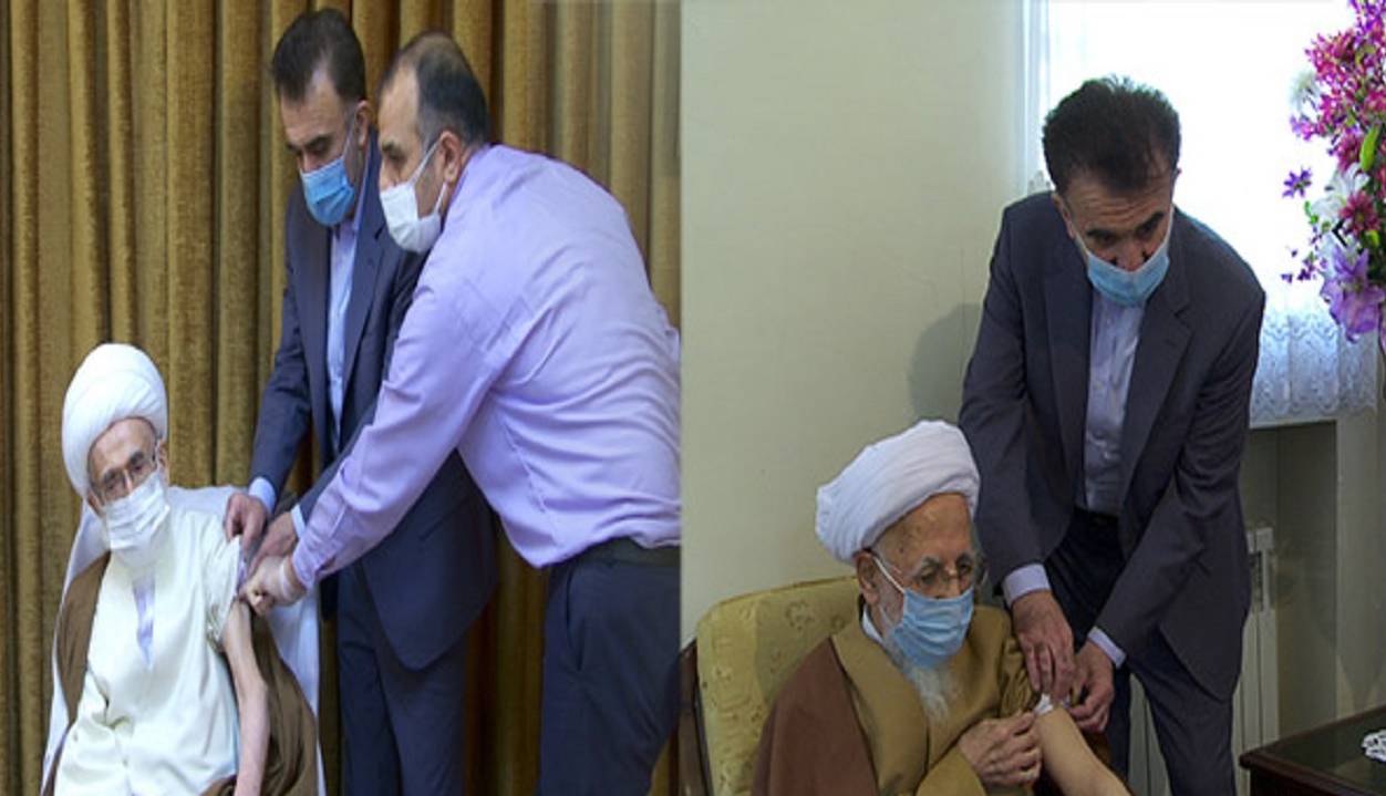 مراجع تقلید و علمای قم دُز سوم واکسن کرونا را دریافت کردند
