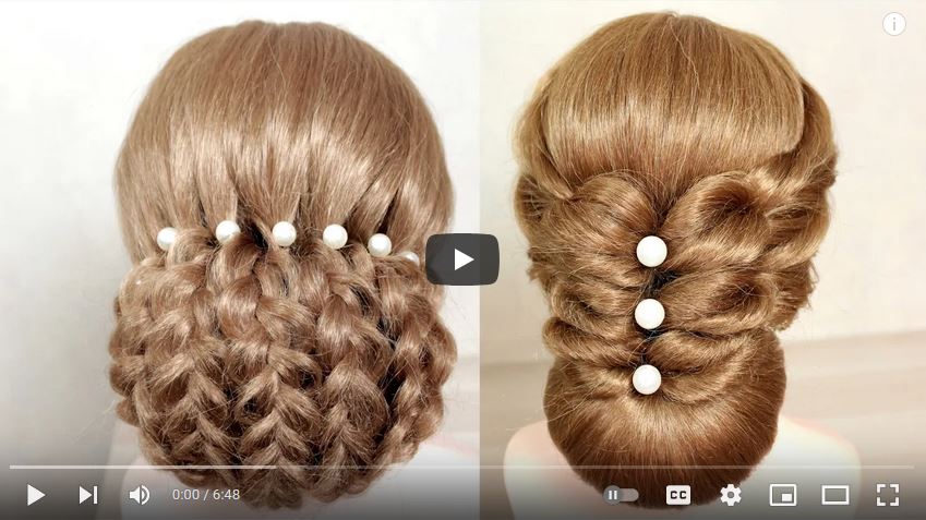 آموزش شنیون مجلسی برای جشن و عروسی