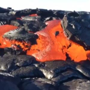 جزیره مذاب در پارک ملی آتشفشان هاوایی
