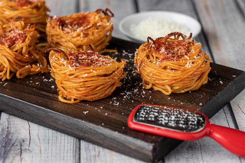 روش تهیه «پاستا آشیانه» فوری و خوشمزه