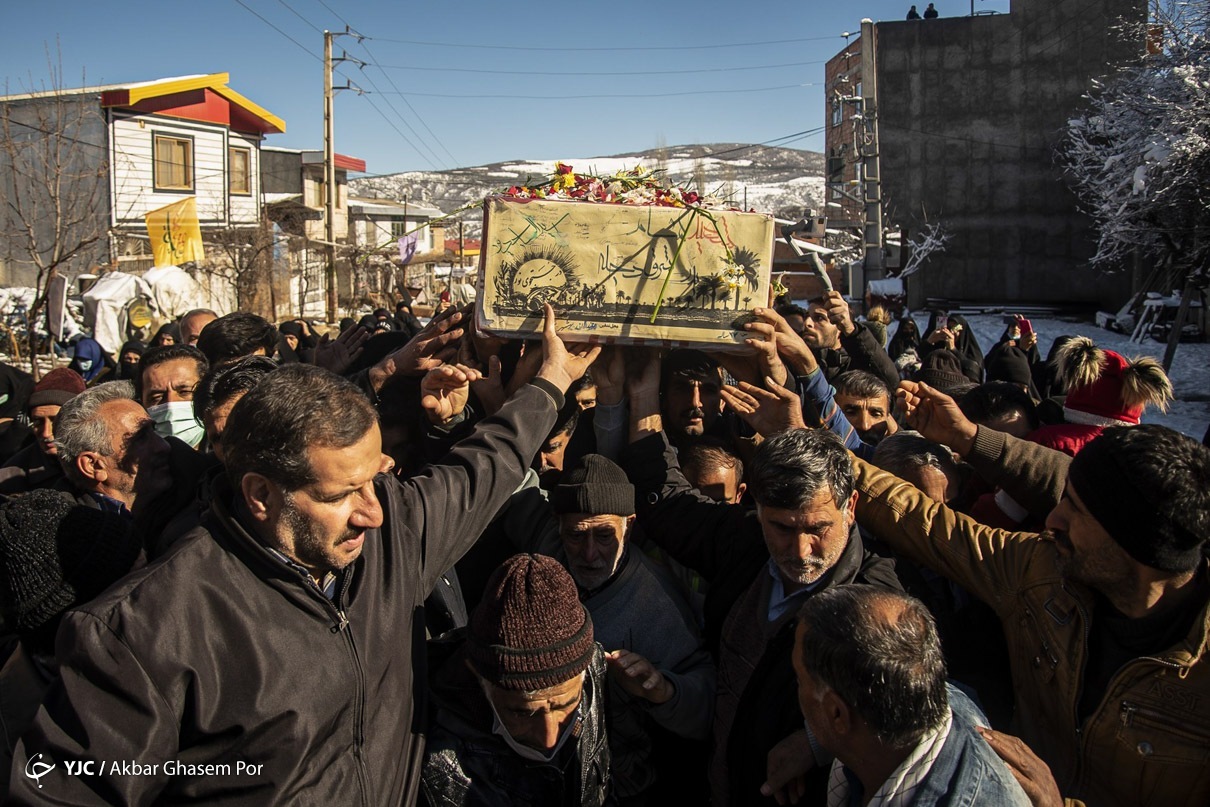 تشییع پیکر پاک شهید گمنام در بهشهر