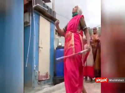 حرکات آکروبات مادربزرگ 85 ساله هندی!