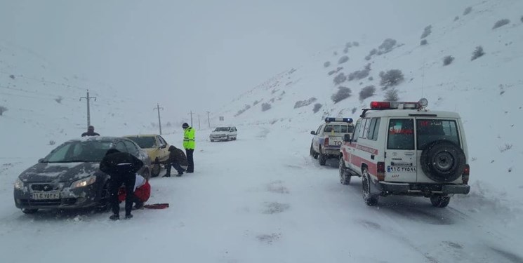 شکسته شدن درختان و قطع برق در غرب اصفهان