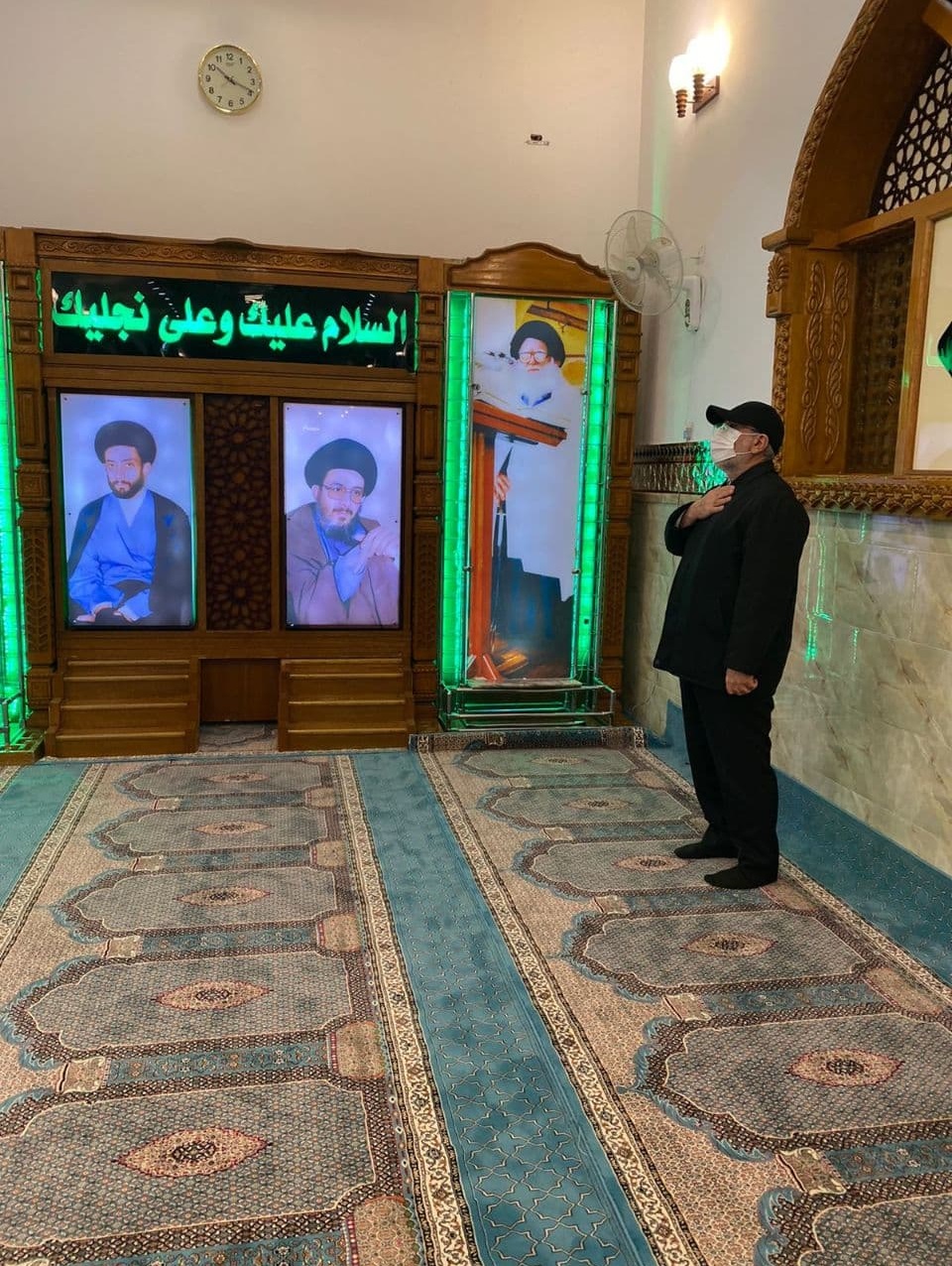 عکس/ سردار قاآنی بر سر مزار ابو مهدی المهندس