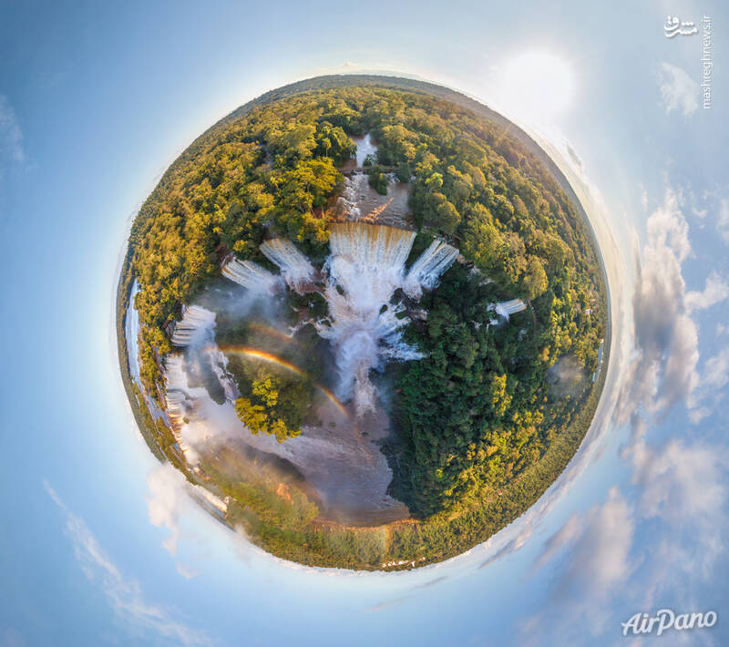تصویر ۳۶۰ درجه از بزرگ‌ترین آبشار برزیل