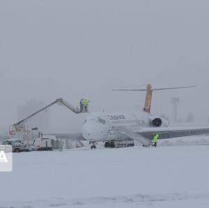 بارش برف ۲ پرواز فرودگاه رشت را لغو کرد
