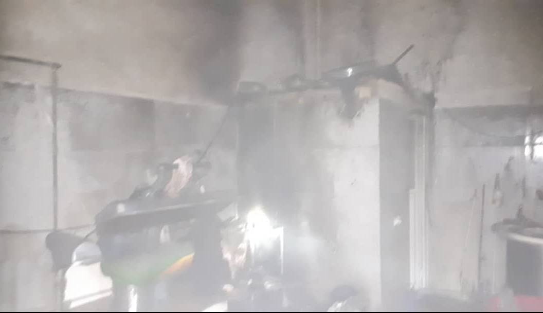 آتش سوزی یک واحد صنفی در مسکن مهر رشت