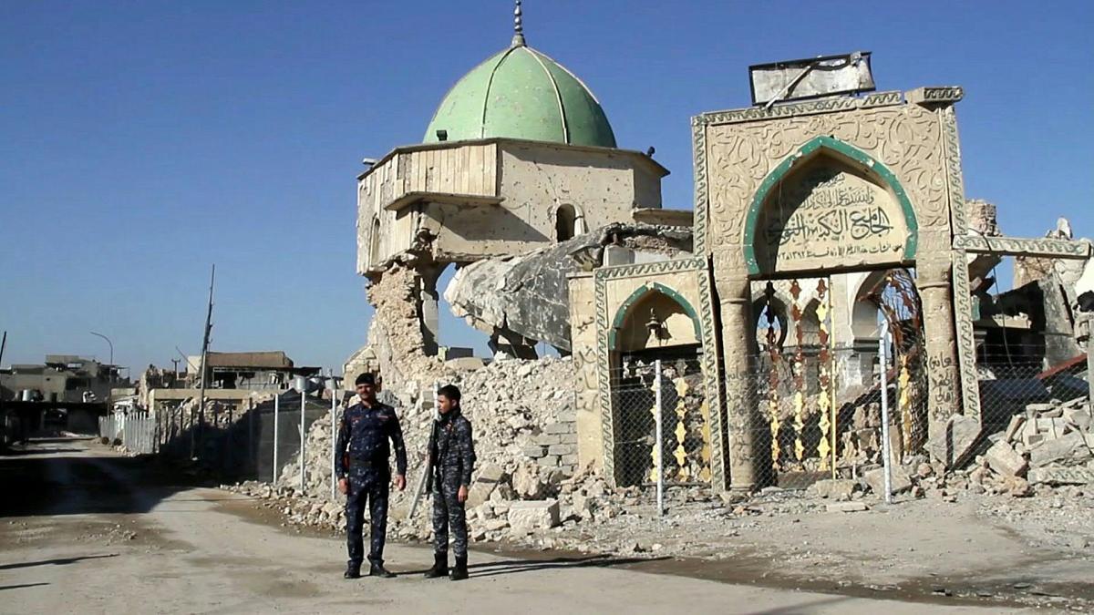 کشف یک اثر باستانی زیر مسجدی که داعش تخریب کرد