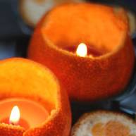 شمع کاربردی با بوی خوش نارنگی
