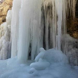 یخ زدن آبشار مارگون شیراز