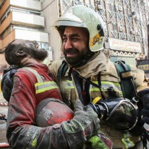 نماهنگی به یاد شهدای آتش نشان در حادثه ساختمان پلاسکو